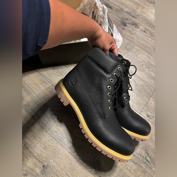 Timberland Premium Waterproof Boot Black Full Grain Mens 13 TB 0A2GFR 001 - Picture 3 of 12